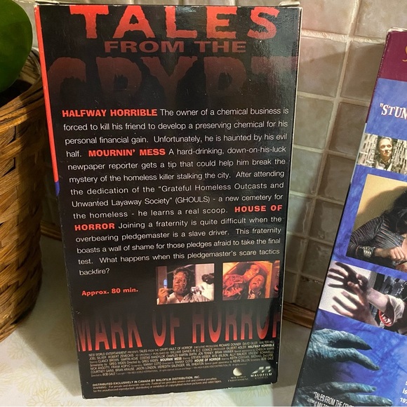 Vintage Tales from the Crypt VHS tapes Mark of horror & 5 tales of true horror - Picture 3 of 5